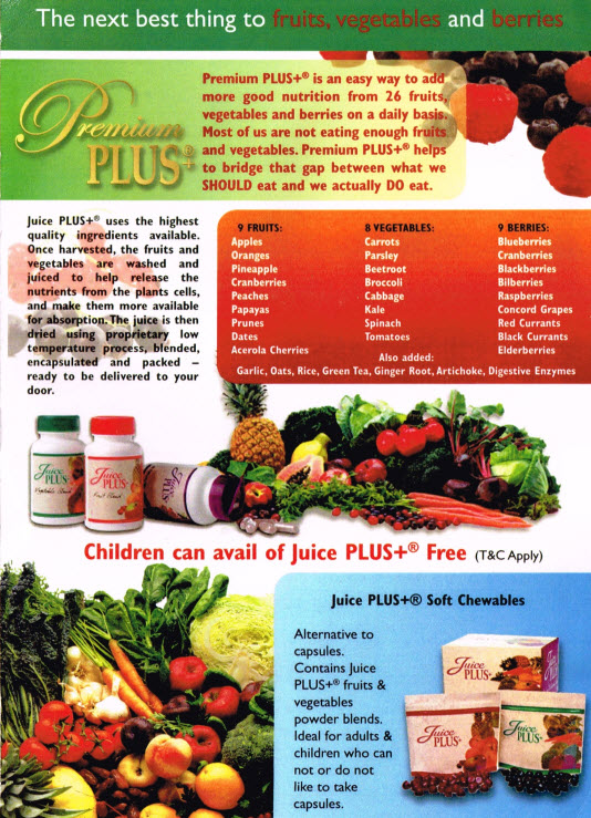 The Blessings of Juice Plus